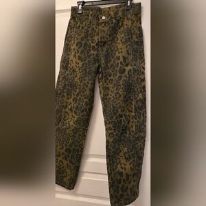 Barrel Jeans Leopard Print